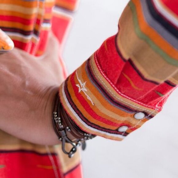 Ryan Michael Serape Womens shirt in XL M1027g - Picture 5 of 7